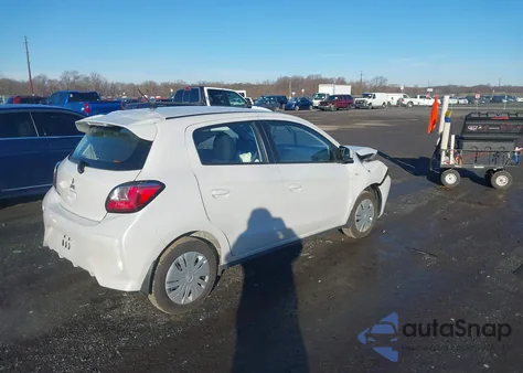 2024 Mitsubishi Mirage Es из США, поврежденный, VIN ML32AUHJ8RH034330